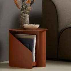 Woud Side Tables*Sentrum side table, Burnt Orange