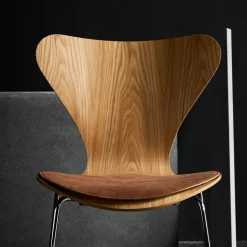 Fritz Hansen Seat Cushions & Pads*Series 7 chair pad leather, Brown