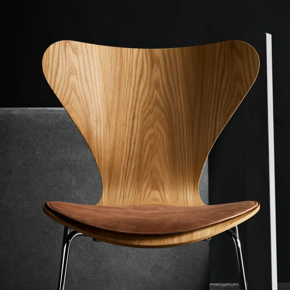 Fritz Hansen Seat Cushions & Pads*Series 7 chair pad leather, Brown