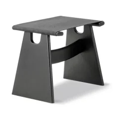 Fredericia Furniture Stools*Seto stool, canvas- lacquered oak Black