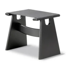 Fredericia Furniture Stools*Seto stool, canvas- lacquered oak Black