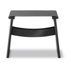 Fredericia Furniture Stools*Seto stool, canvas- lacquered oak Black