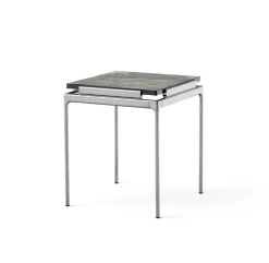&Tradition Side Tables*Sett LN11 side table, Smoked cast glass-dark chrome Brown