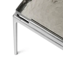 &Tradition Side Tables*Sett LN11 side table, Smoked cast glass-dark chrome Brown