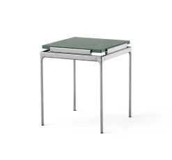 &Tradition Side Tables*Sett LN11 side table, Verde guatemala-dark chrome Green