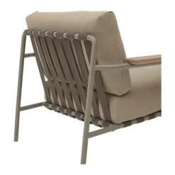 Muuto Seating|Outdoor Lounge Furniture*Settle lounge chair, Ribbed Weave 5 Taupe Beige