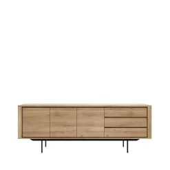 Ethnicraft Dressers & Sideboards*Shadow sideboard, Oak-wax oil 3 doors 3 drawers Beige
