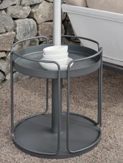 Brafab Sun Protection*Shady side table and parasol base, Anthracite Grey