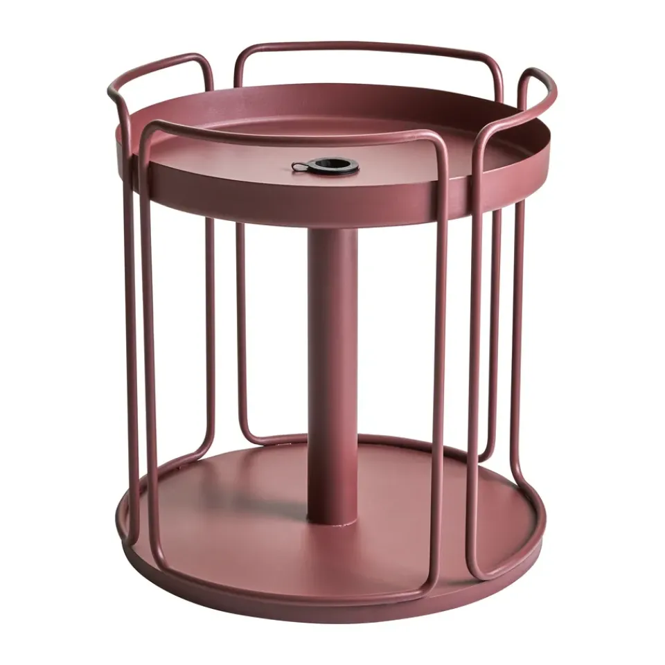 Brafab Sun Protection*Shady side table and parasol base, Zin Red