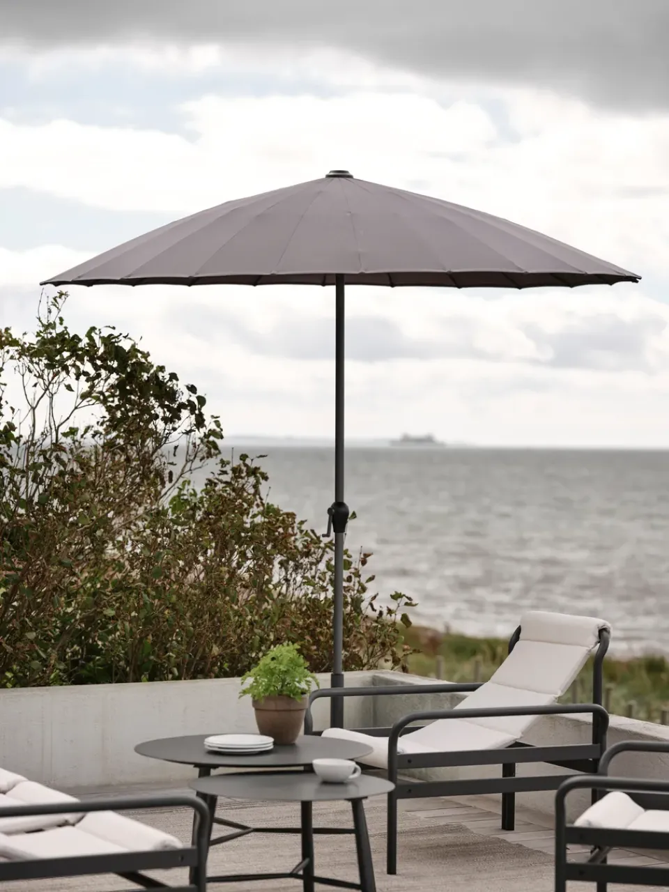 Brafab Sun Protection*Shanghai parasol, Khaki Beige