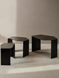 Ferm Living Side Tables*Shard cluster table 3-pack, Black