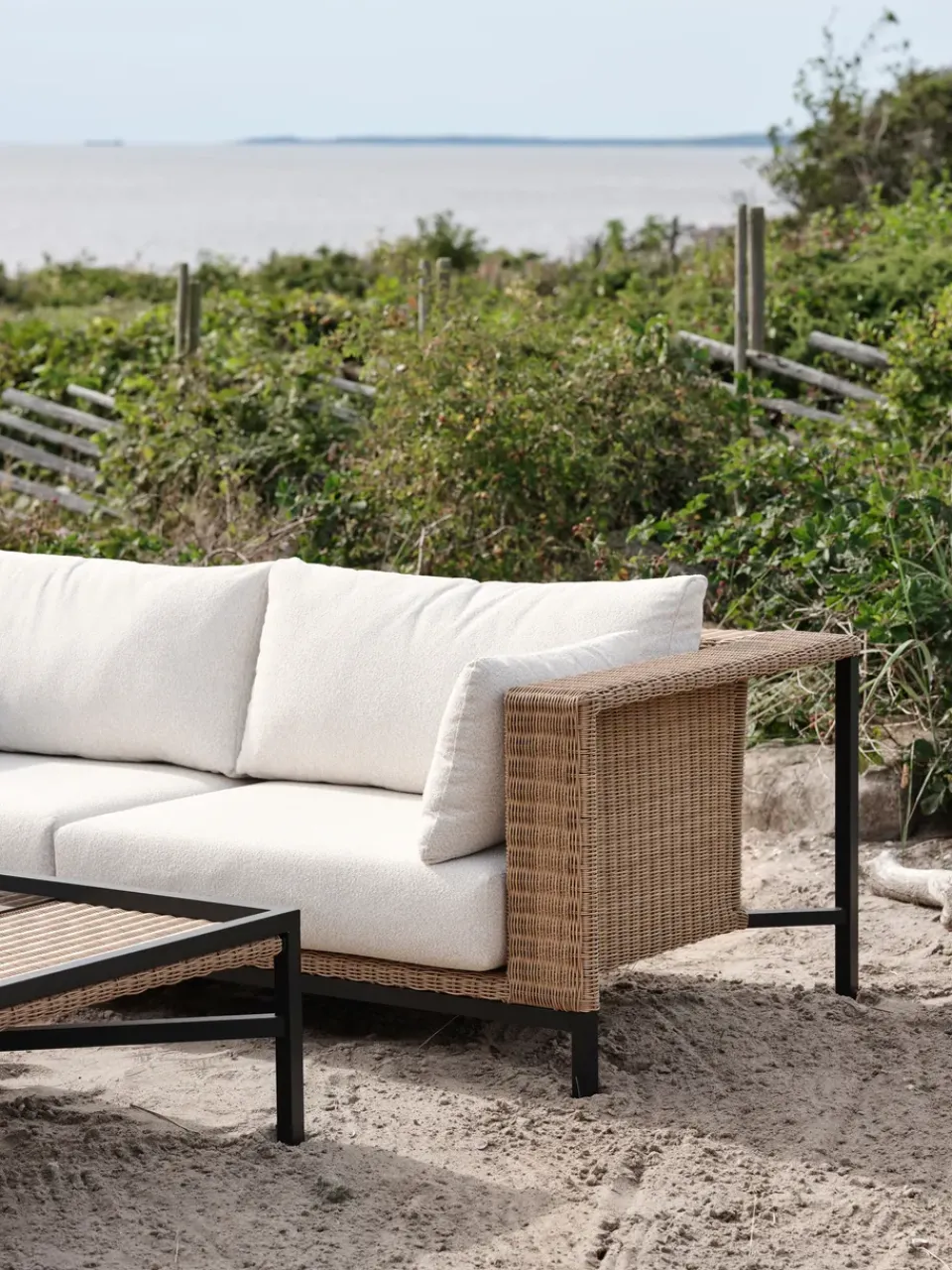 Brafab Garden Sofas & Garden Benches|Balcony Furniture*Shell sofa, Teddy rice- Black