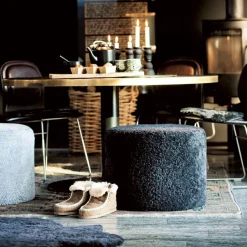 Shepherd of Sweden Sitting Poufs*Shepherd sit pouf Frida, -graphite Black