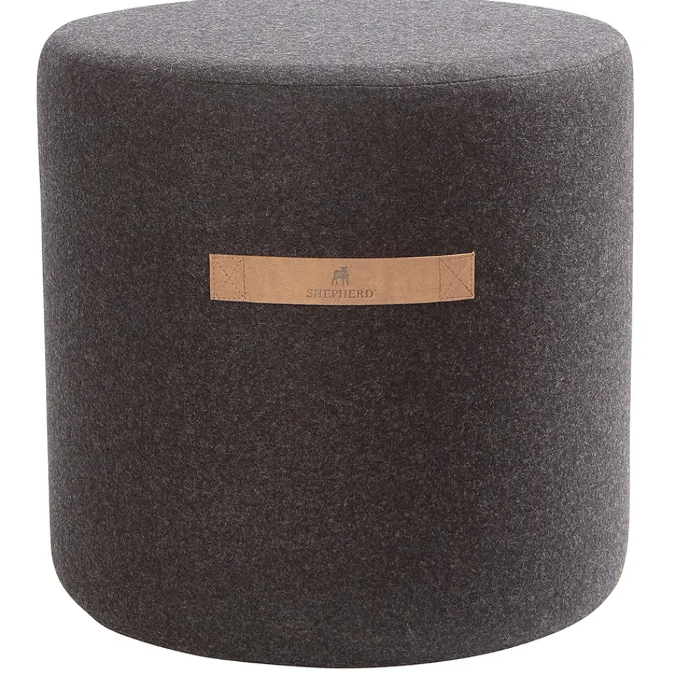 Shepherd of Sweden Sitting Poufs*Shepherd sit pouf Sara 40 cm, Black