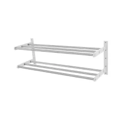 Scherlin Shoe Racks*Shoe shelf 12 shoe shelf, Steel/white, white-lacquered aluminium Grey