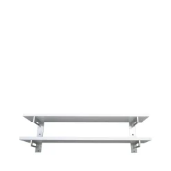 Scherlin Shoe Racks*Shoe shelf 7, , wall, aluminium, 2 levels White