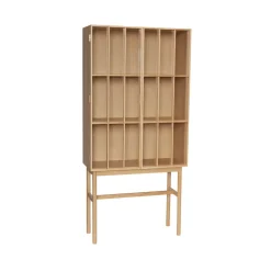 Hübsch Display & Glass Cabinets*Shoji cabinet tall, Oak Beige