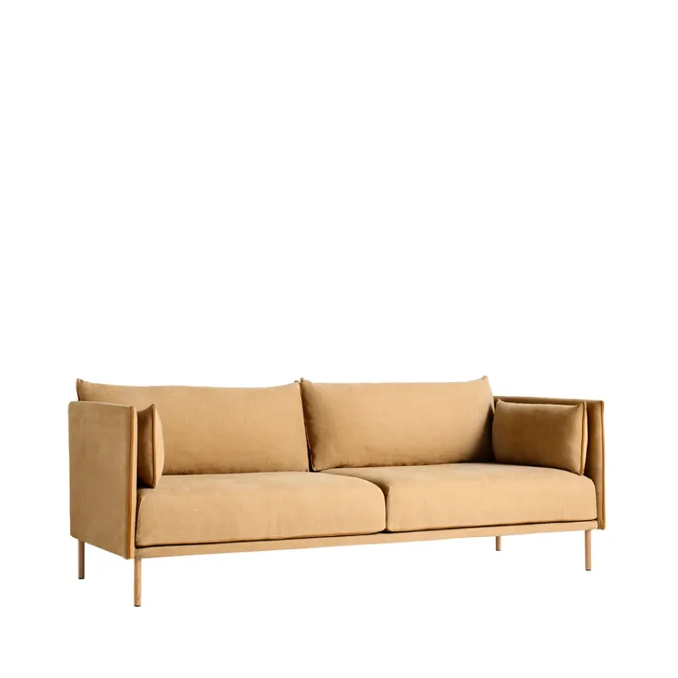 HAY Sofas*Silhouette 3-seater sofa, Cognac-oiled oak legs Brown