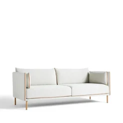 HAY Sofas*Silhouette 3-seater sofa, Coda 100 off-white-oiled oak legs Beige