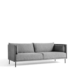 HAY Sofas*Silhouette 3-seater sofa, Olavi 03 -black metal legs Grey