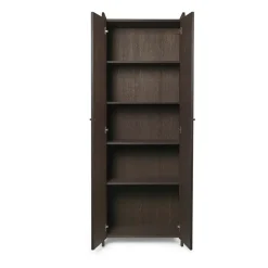 Ferm Living Display & Glass Cabinets*Sill Tall cabinet, Dark stained oak Brown