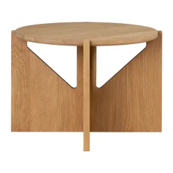 Kristina Dam Studio Coffee Tables*Simple coffee table Ø52 cm, Warm lacquered oak Brown