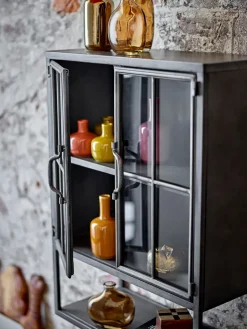 Bloomingville Display & Glass Cabinets*Sindre cupboard 46x21.5x61 cm, , metal Black