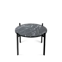 OX Denmarq Side Tables*Single Deck tray table, marble . stand Black