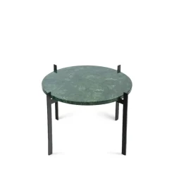 OX Denmarq Side Tables*Single Deck tray table, marble . black stand Green