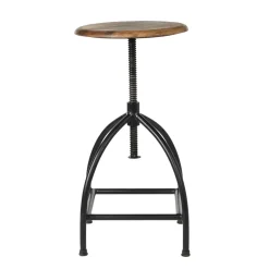 Broste Copenhagen Stools*Sire stool, natural-black BrownBlack