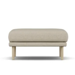 1898 Armchairs & Footstools*Sjövik footstool, Bern 0341-white-oiled oak Beige