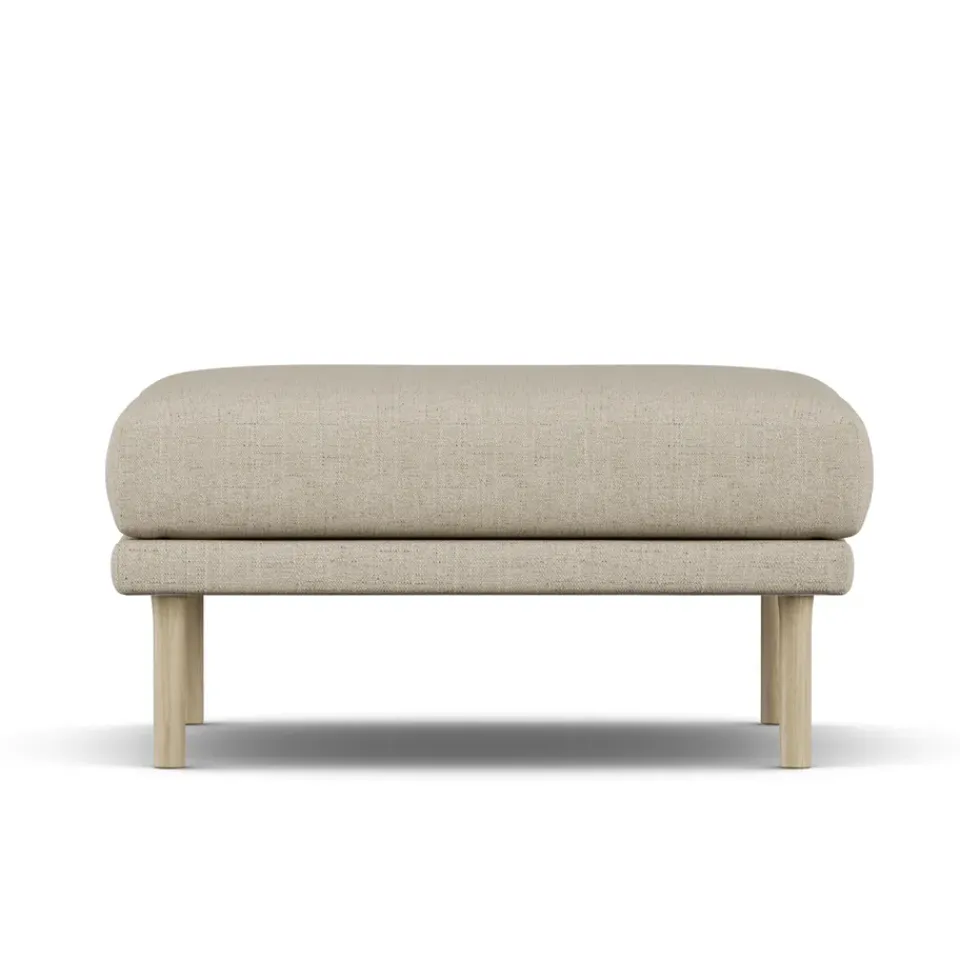 1898 Armchairs & Footstools*Sjövik footstool, Bern 0341-white-oiled oak Beige