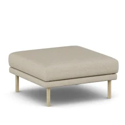1898 Armchairs & Footstools*Sjövik footstool, Bern 0341-white-oiled oak Beige