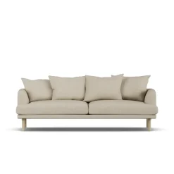 1898 Sofas*Sjövik sofa, Bern 0341-white-oiled oak, 3-seater Beige