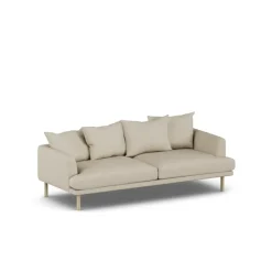 1898 Sofas*Sjövik sofa, Bern 0341-white-oiled oak, 3-seater Beige