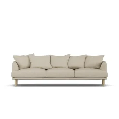 1898 Sofas*Sjövik sofa, Bern 0341-white-oiled oak, 3,5-seater Beige