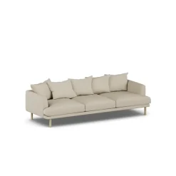 1898 Sofas*Sjövik sofa, Bern 0341-white-oiled oak, 3,5-seater Beige