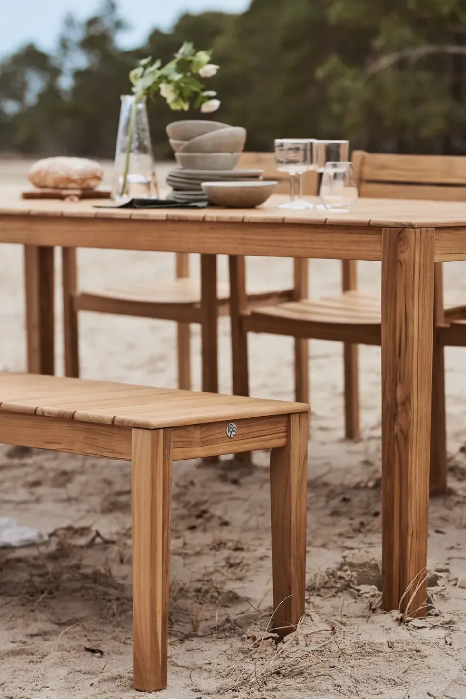 1898 Table For Outdoor Use*Sköndal dining table 220x95x76 cm, Teak Brown