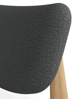 Tom Dixon Armchairs & Footstools|Chairs*Slab lounge chair upholstered seat, Natural brushed oak-Hallingdal 0130 mid Grey