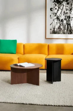 HAY Coffee Tables*Slit coffee table Ø65 cm, Lacquered walnut Brown