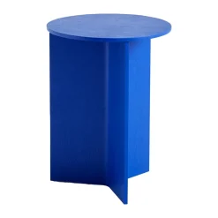 HAY Side Tables*Slit high side table Ø35 cm, Vivid blue Brown
