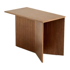 HAY Side Tables*Slit Oblong side table 27,5x49 cm, Lacquered walnut Brown
