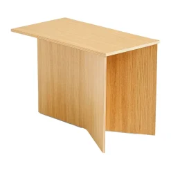 HAY Side Tables*Slit Oblong side table 27,5x49 cm, Lacquered oak Brown