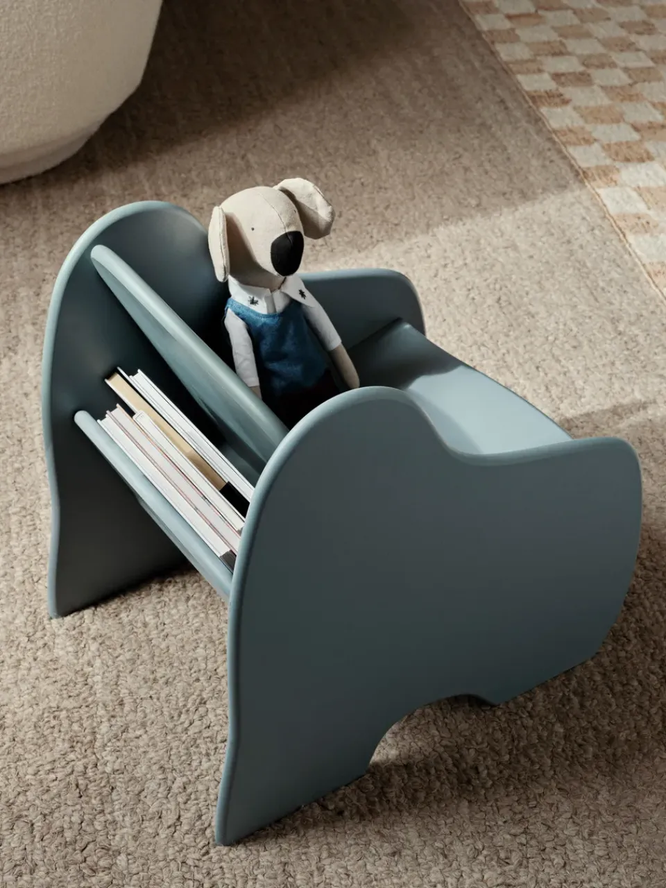 Ferm Living Children's Chairs|Children's Chairs*Slope lounge chair, Storm Blue