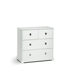 Mavis Dressers & Drawer Units*Smögen chest of drawers, , 4 drawers, chrome White