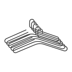 Scandi Living Clothes Racks, Coat Stands & Hangers|Clothes Hooks & Hangers*Smooth hanger 5-pack, Black