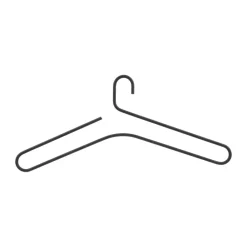 Scandi Living Clothes Racks, Coat Stands & Hangers|Clothes Hooks & Hangers*Smooth hanger 5-pack, Black