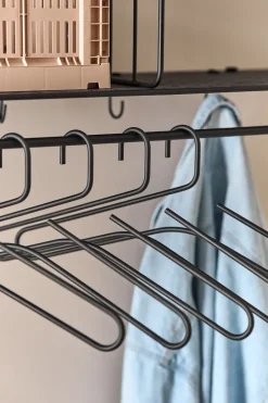 Scandi Living Clothes Racks, Coat Stands & Hangers|Clothes Hooks & Hangers*Smooth hanger 5-pack, Black