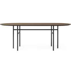 Audo Copenhagen Dining Tables*Snaregade table oval, Black-dark stained oak BlackBrown