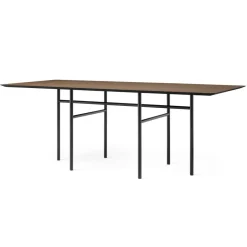 Audo Copenhagen Dining Tables*Snaregade table rectangular, Black-dark stained oak BlackBrown
